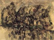 Paul Cezanne Au Bord de l-Eau painting